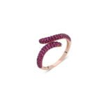 Rose Gold Plated Wavy Ring