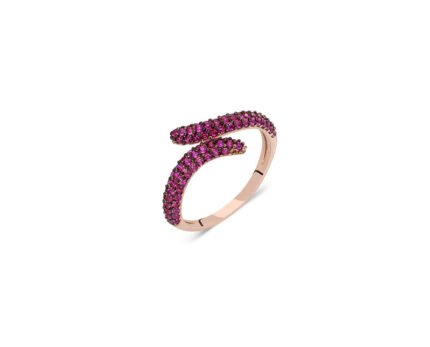 Rose Gold Plated Wavy Ring