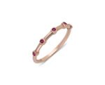 Rose Gold Plated Droplet Ring