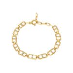 Gold Plated Sequence Chain Bracelet
