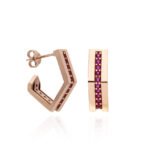 Rose Gold Plated Epic Earrings