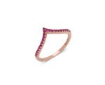 Rose Gold Plated Tiara Ring