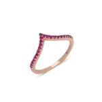 Rose Gold Plated Tiara Ring