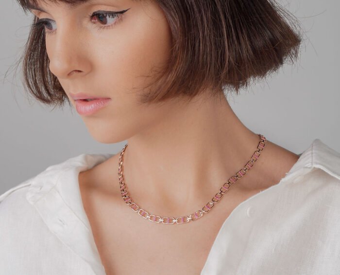 Ruby Sequence Chain Necklace - Image 2