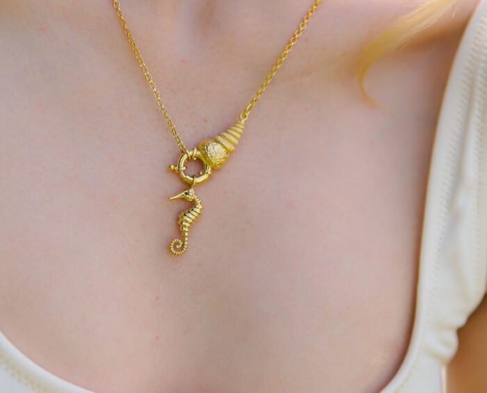 Shell We Dance Necklace Sea Horse - Görsel 2
