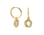 Gold Plated Spiral Hoop Earrings
