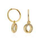 Gold Plated Spiral Hoop Earrings