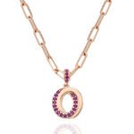 Rose Gold Plated Spiral Necklace