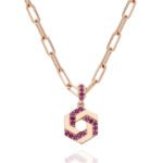 Rose Gold Plated Linked Necklace