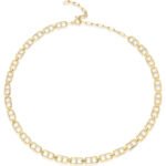 Gold Plated Sequence Chain Necklace