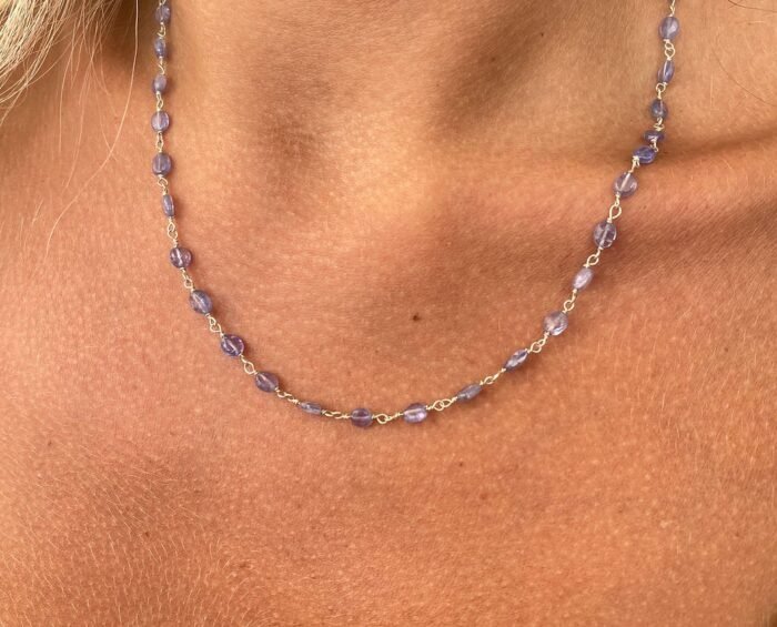 Natural Tanzanite Necklace&Bracelet - Görsel 3